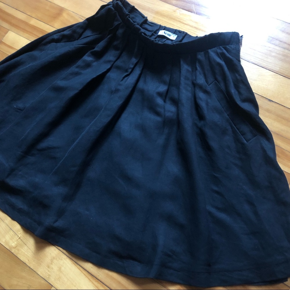ACNE Studios linen-blend skirt